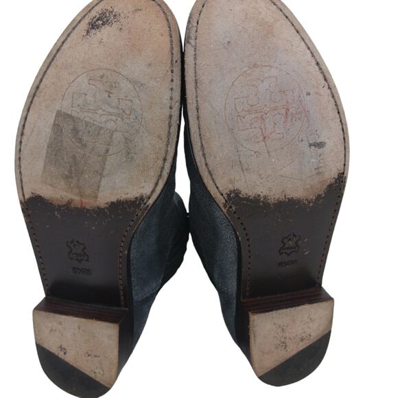 FS2160 GUC $365 Tory Burch Metalic Silver/Gray Boots size 6.5M - Picture 6 of 9